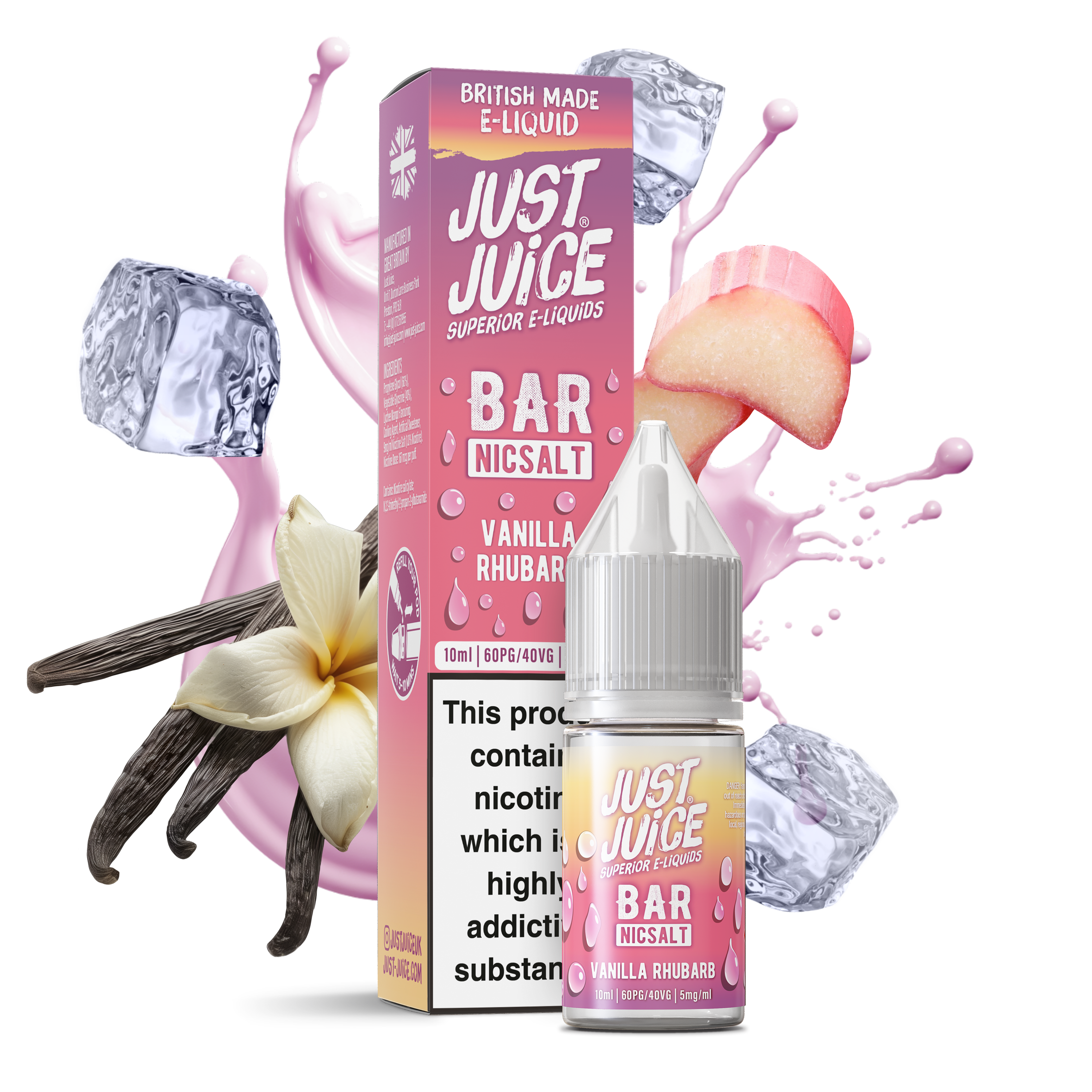 Vanilla & Rhubarb by Just Juice 10ML