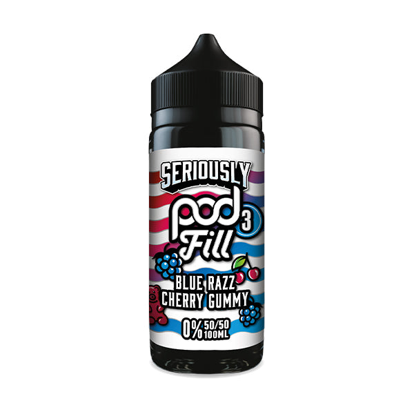 Blue Razz Cherry Gummy by Seriously Pod Fill 120ML