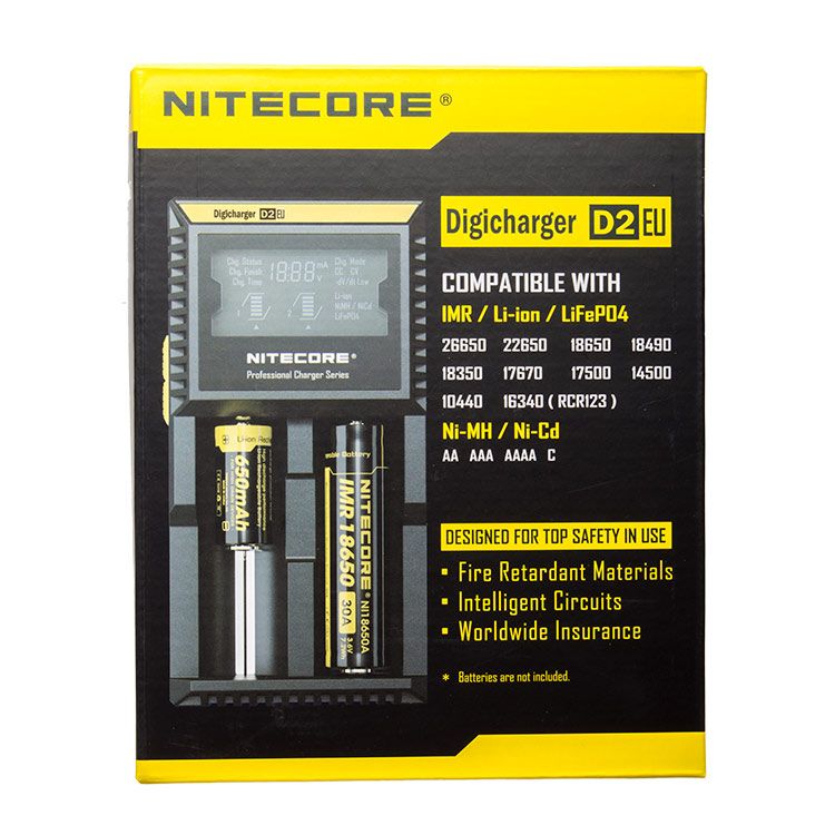 Nitecore D2 2-Bay Battery Charger