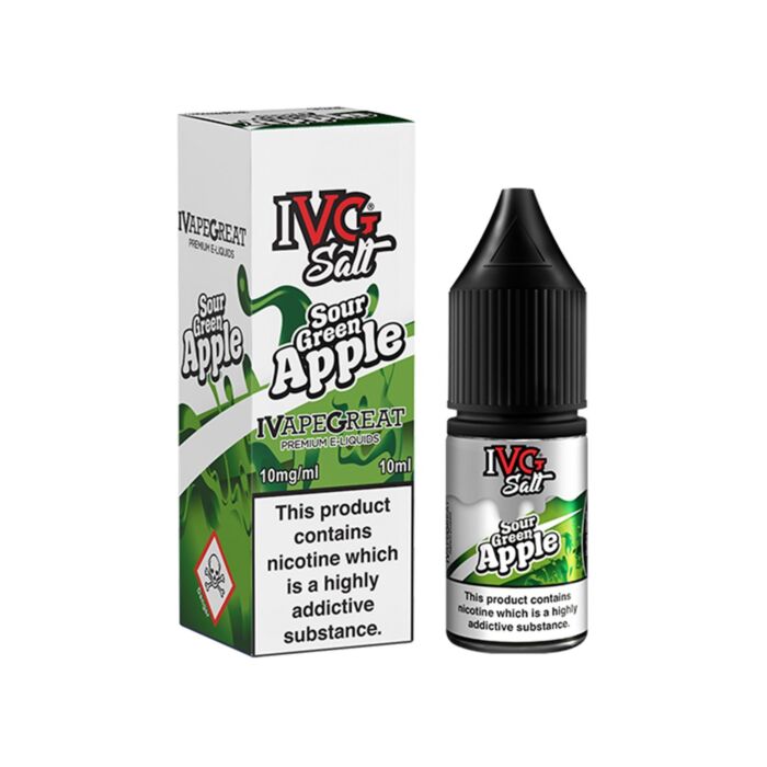 Sour Green Apple By IVG 10ML NICSALT